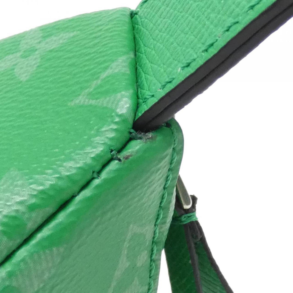 Louis Vuitton Vert Coated Canvas Leather Shoulder Bag (Pre-Owned)