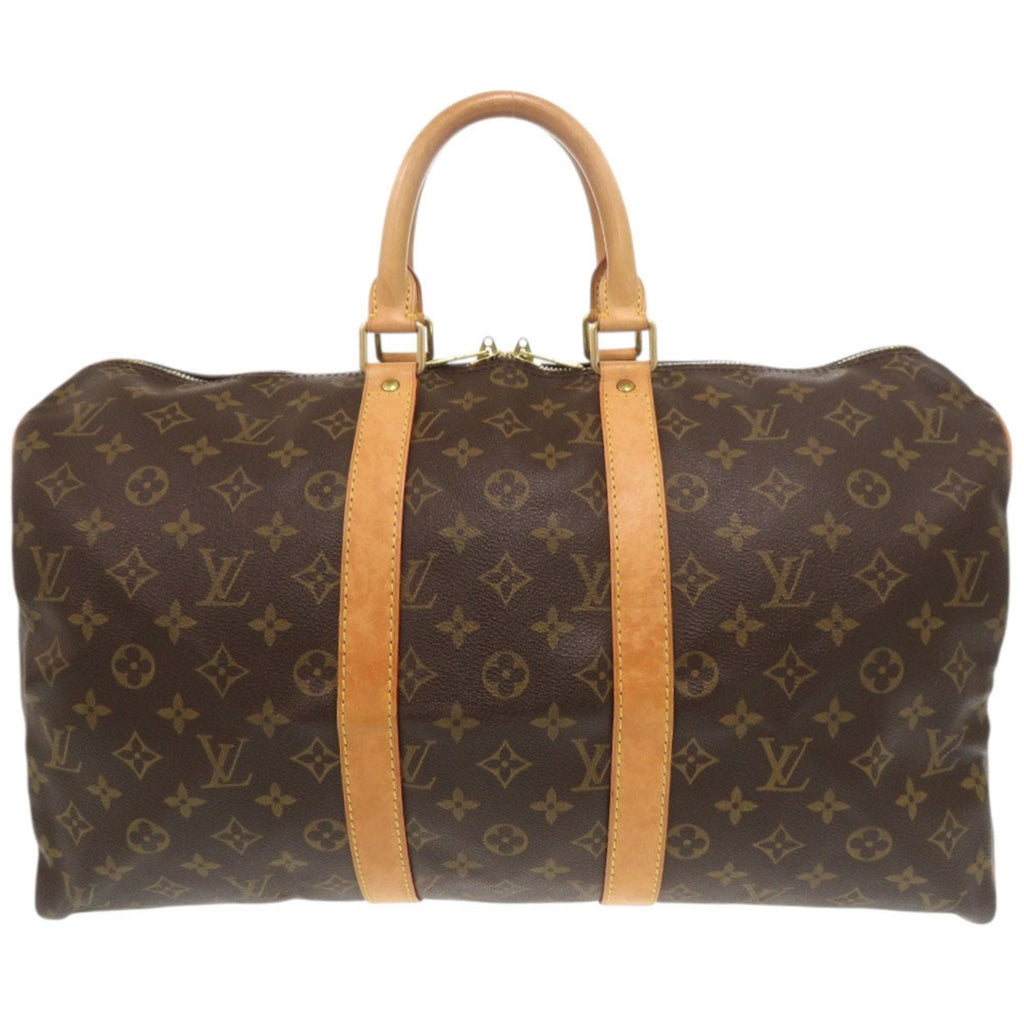 Louis Vuitton Brown Monogram Canvas Boston Bag (Pre-Owned)
