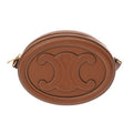 Triomphe Oval Crossbody Bag Leather