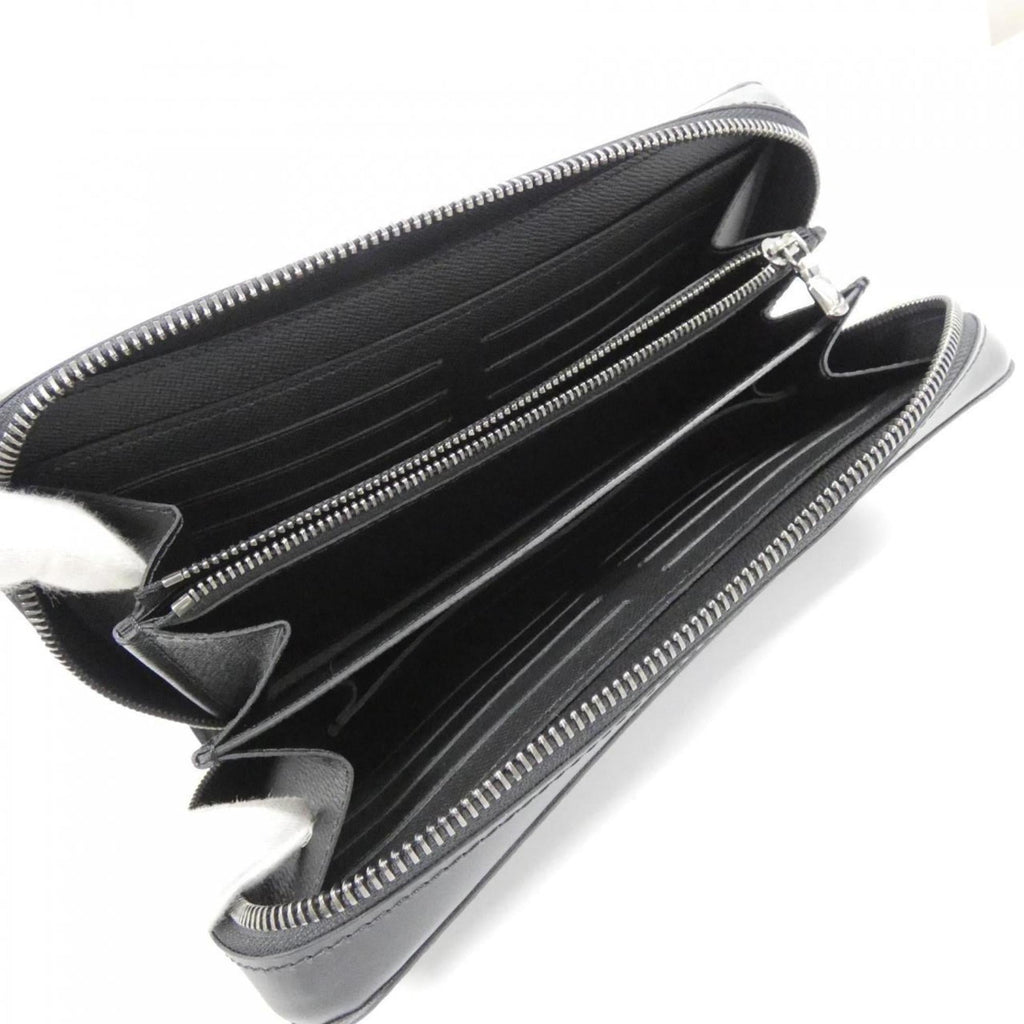 Louis Vuitton Black Coated Canvas Long Wallet (Bi-Fold) (Pre-Owned)