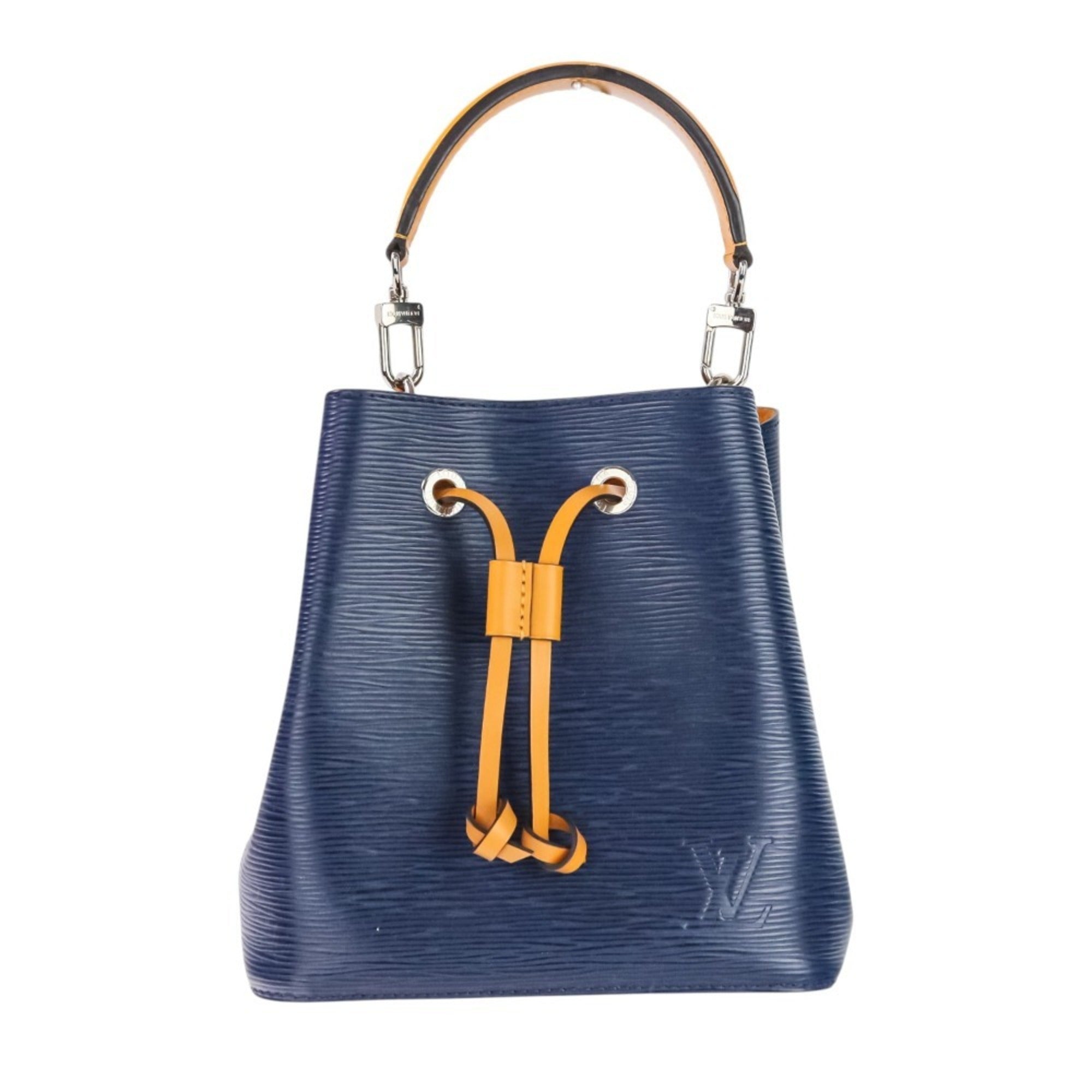 Louis Vuitton Indigo Navy Orange Saffron Handbag Shoulder Bag (Pre-Owned)