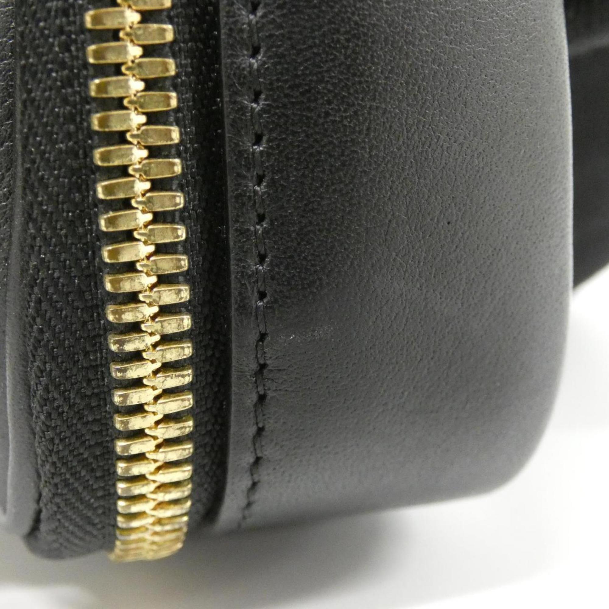 Louis Vuitton Black Leather Shoulder Bag (Pre-Owned)