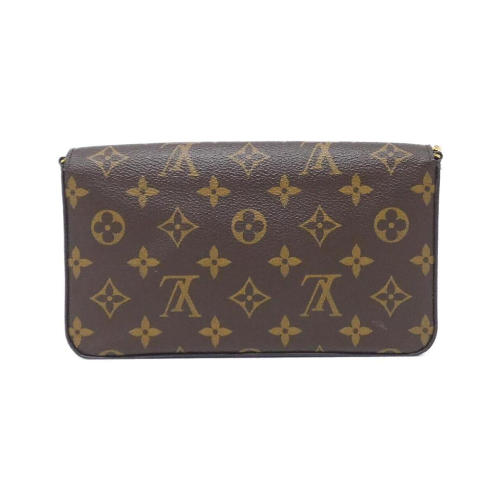 Louis Vuitton Monogram Marron Coated Canvas Pochette Shoulder Bag (Pre-Owned)