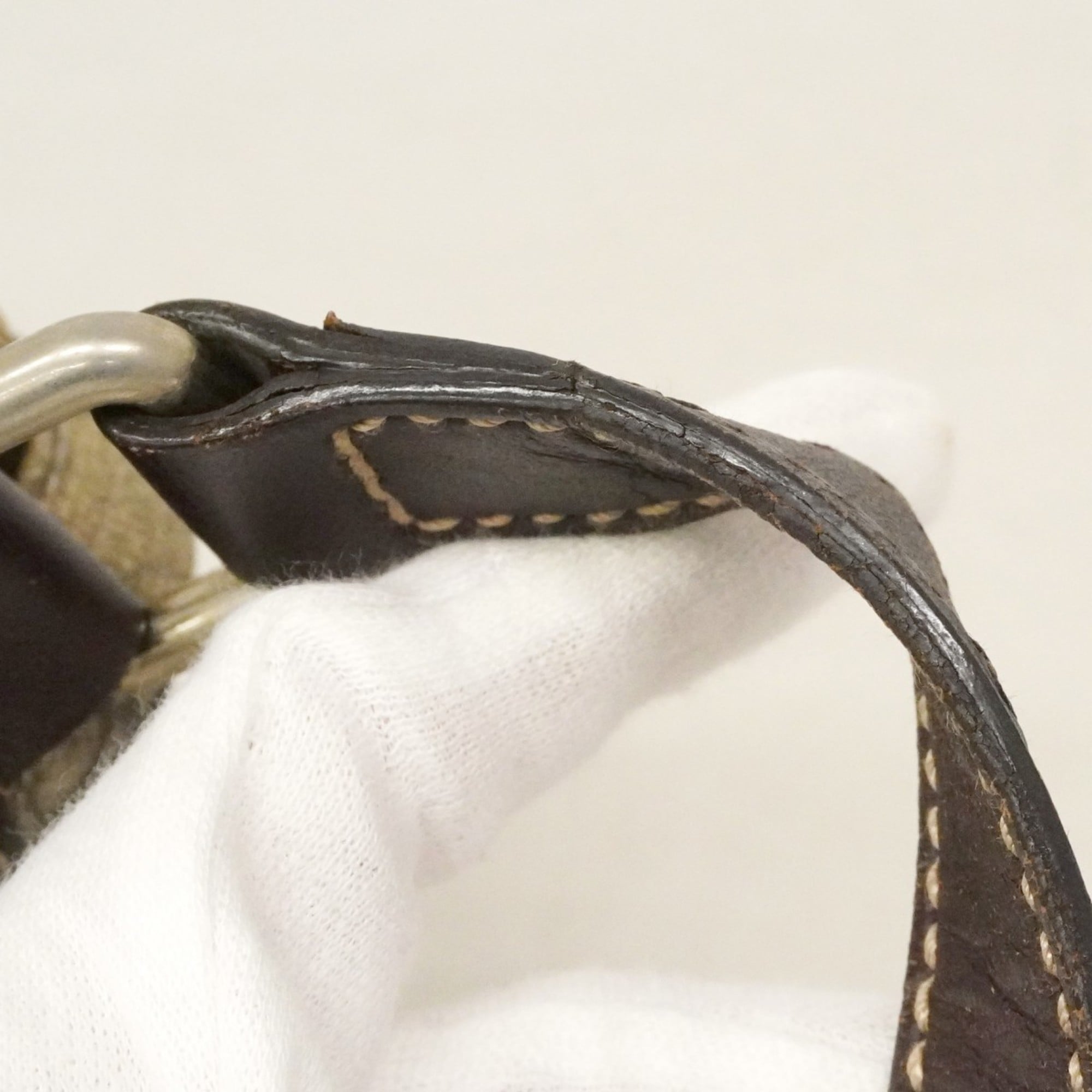 Front Zip Camera Bag GG Coated Canvas Small