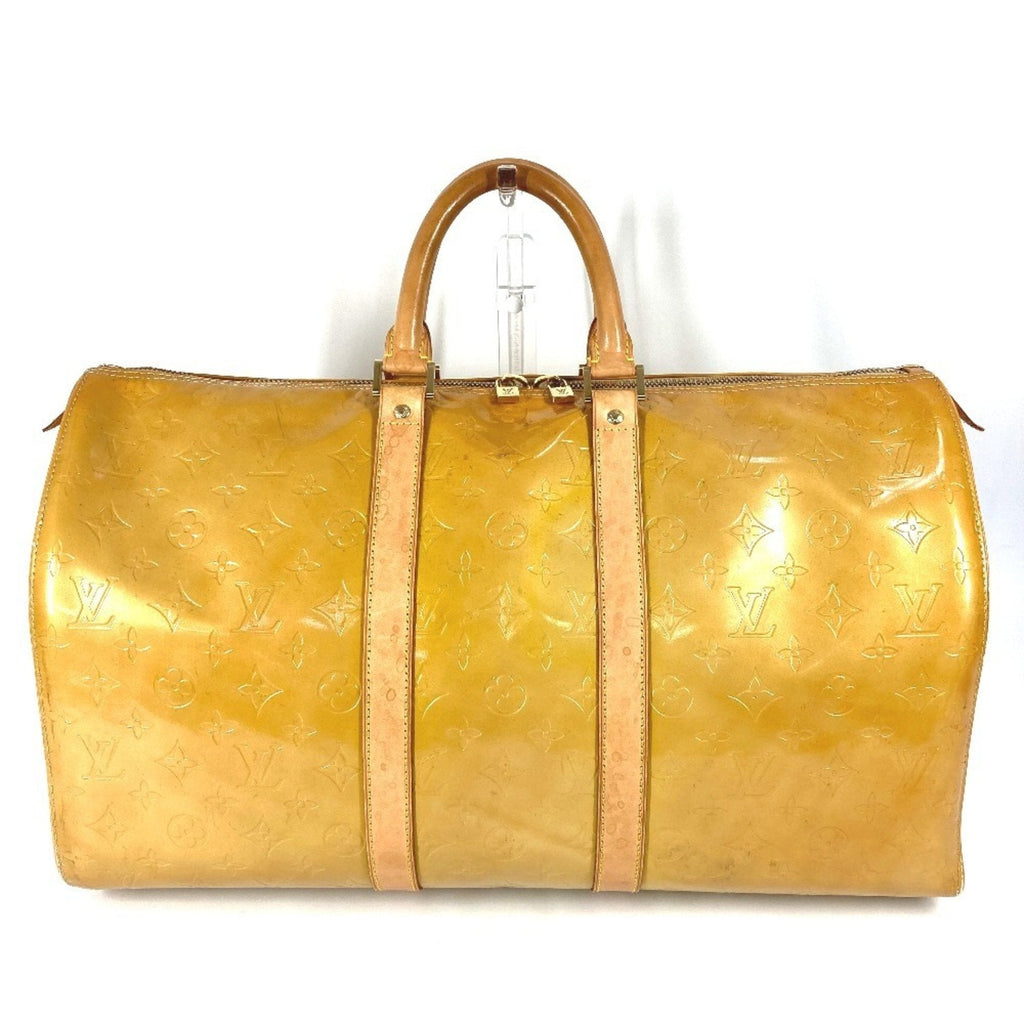 Louis Vuitton Beige Galle Monogram Vernis Boston Bag (Pre-Owned)