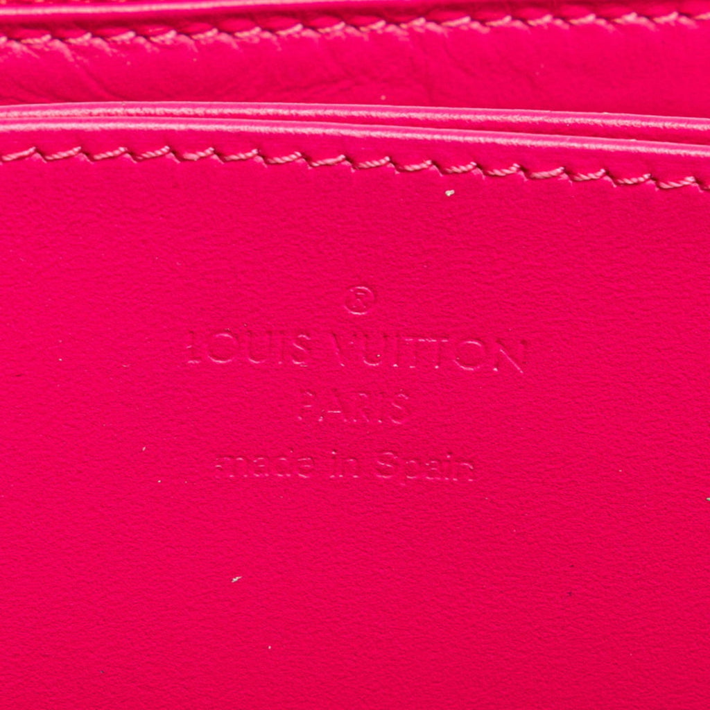 Louis Vuitton Blue Multi-Color Pink Patent Leather Long Wallet (Bi-Fold) (Pre-Owned)