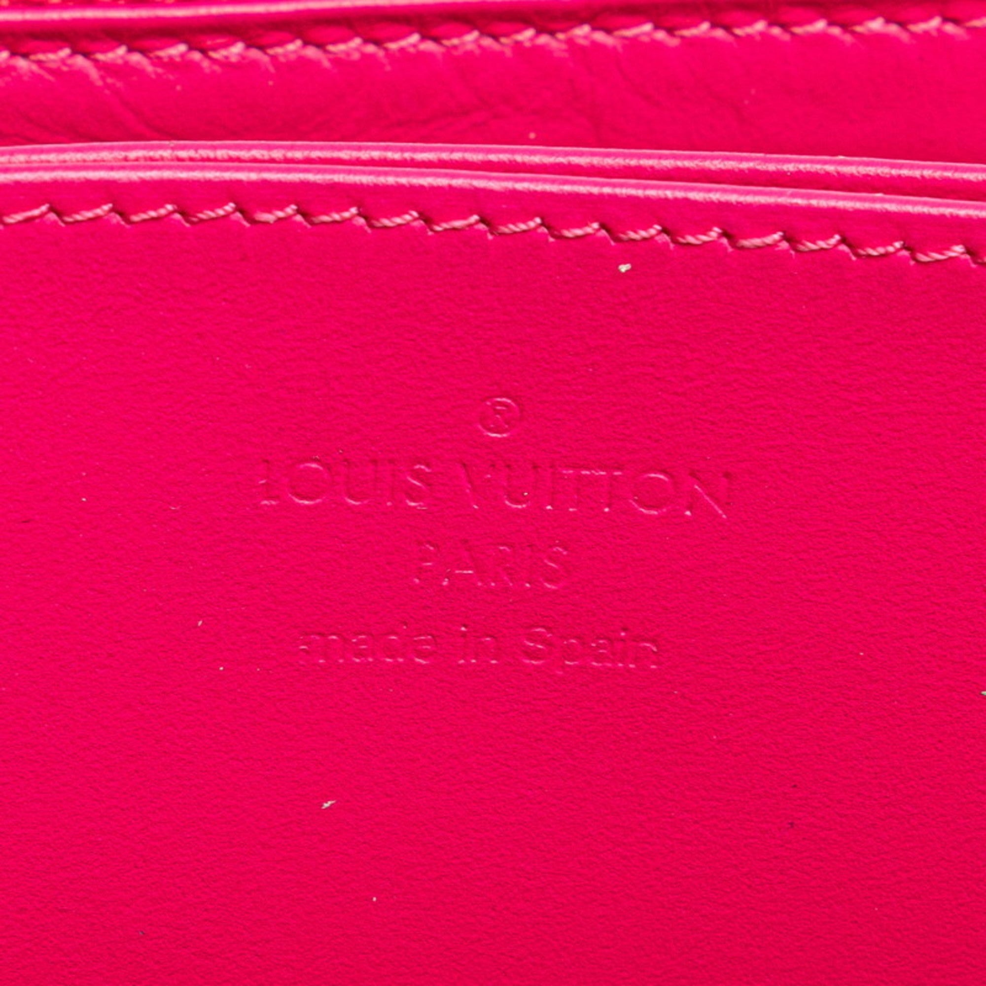 Louis Vuitton Blue Multi-Color Pink Patent Leather Long Wallet (Bi-Fold) (Pre-Owned)