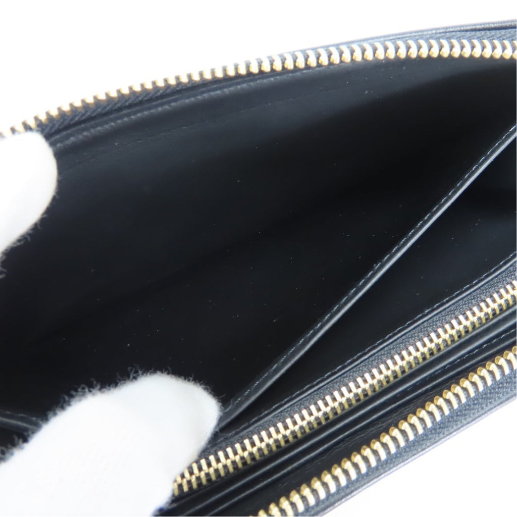 Louis Vuitton Black Noir Leather Coin Purse/Coin Case (Pre-Owned)