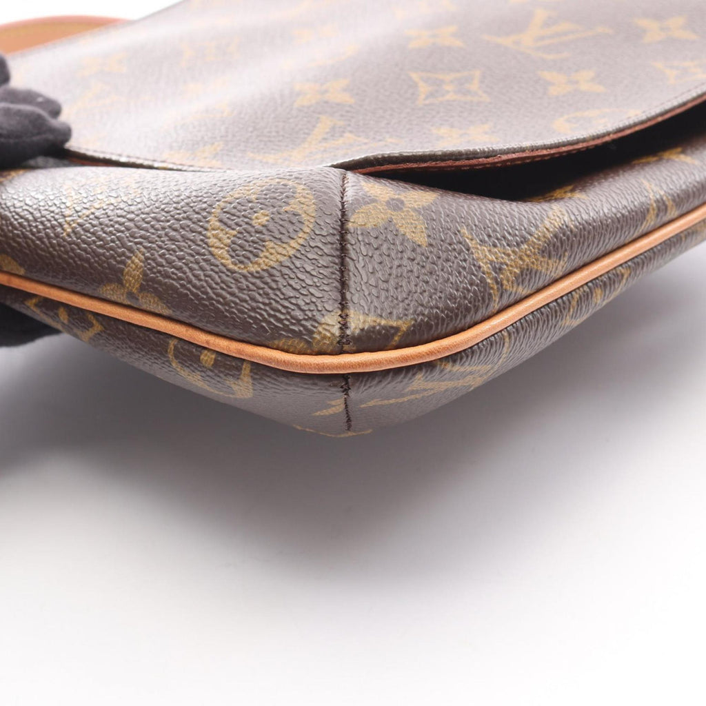 Louis Vuitton Brown Coated Canvas Pvc Monogram Leather Shoulder Bag (Pre-Owned)