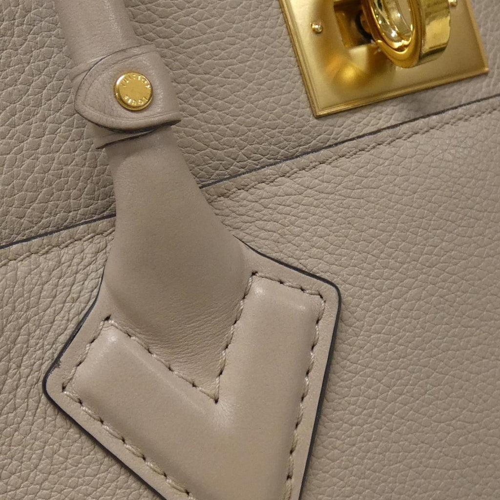 Louis Vuitton Grayish Coated Canvas Leather Handbag (Pre-Owned)