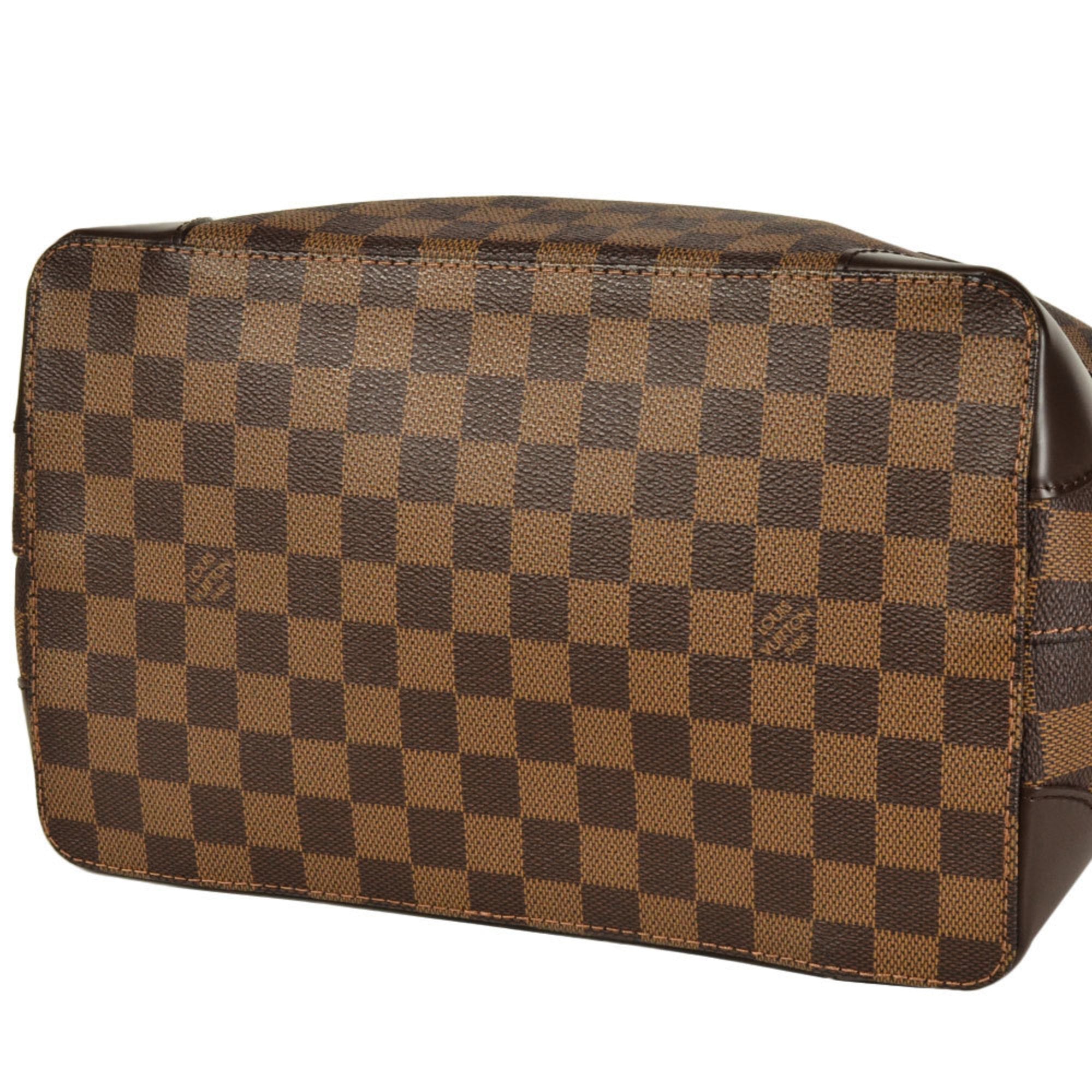 Louis Vuitton Damier Canvas Ebene Damier Canvas Handbag Tote Bag (Pre-Owned)
