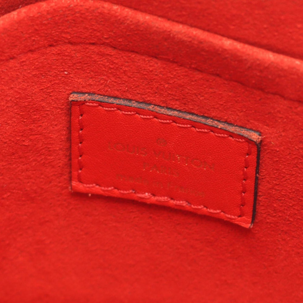 Louis Vuitton Brown Coquelicots Monogram Red Color Coated Canvas Leather Handbag (Pre-Owned)