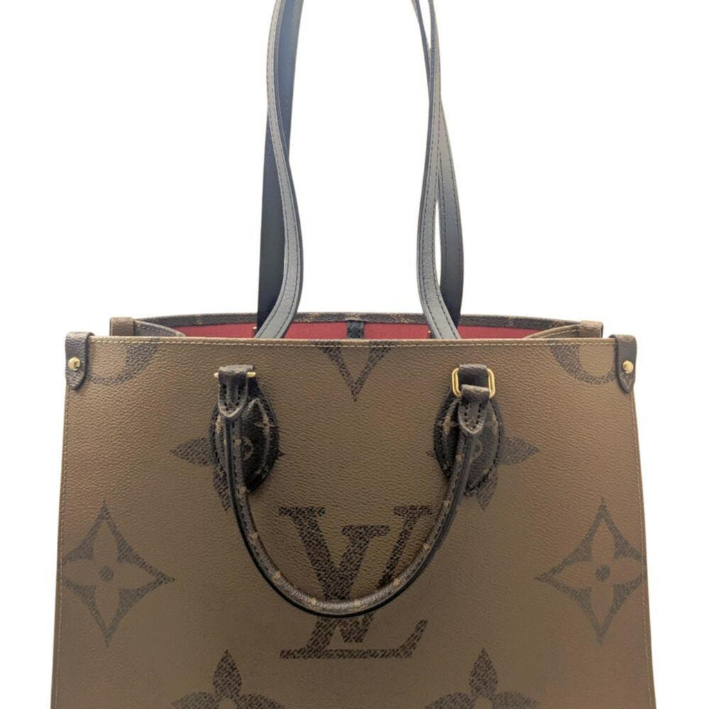 Louis Vuitton Brown Monogram Monogram Reverse Monogram Reverse Monogram Handbag Shoulder Bag Tote Bag (Pre-Owned)