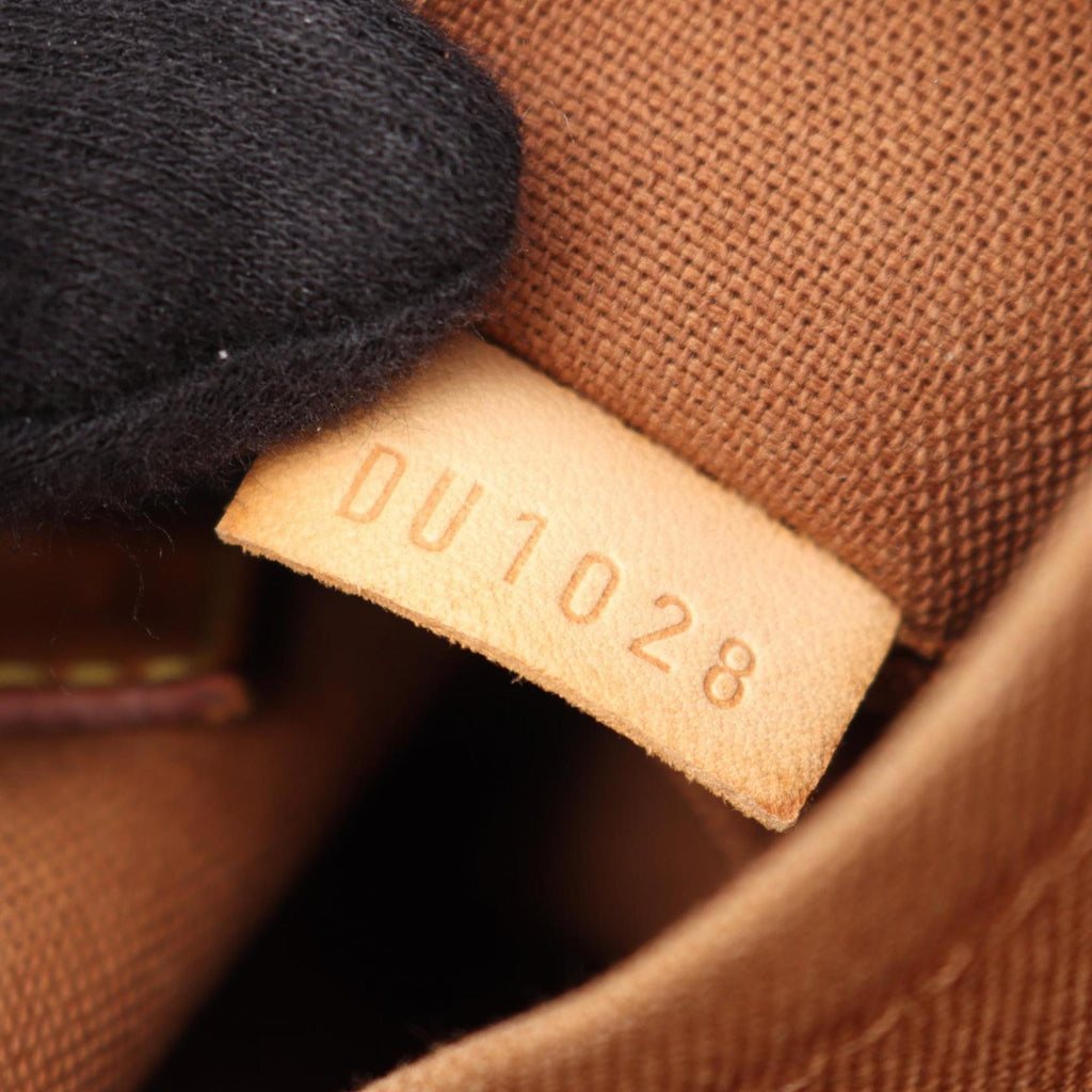 Louis Vuitton Brown Coated Canvas Leather Tote Bag (Pre-Owned)