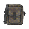 Louis Vuitton Black Brown Coated Canvas Shoulder Bag (Pre-Owned)