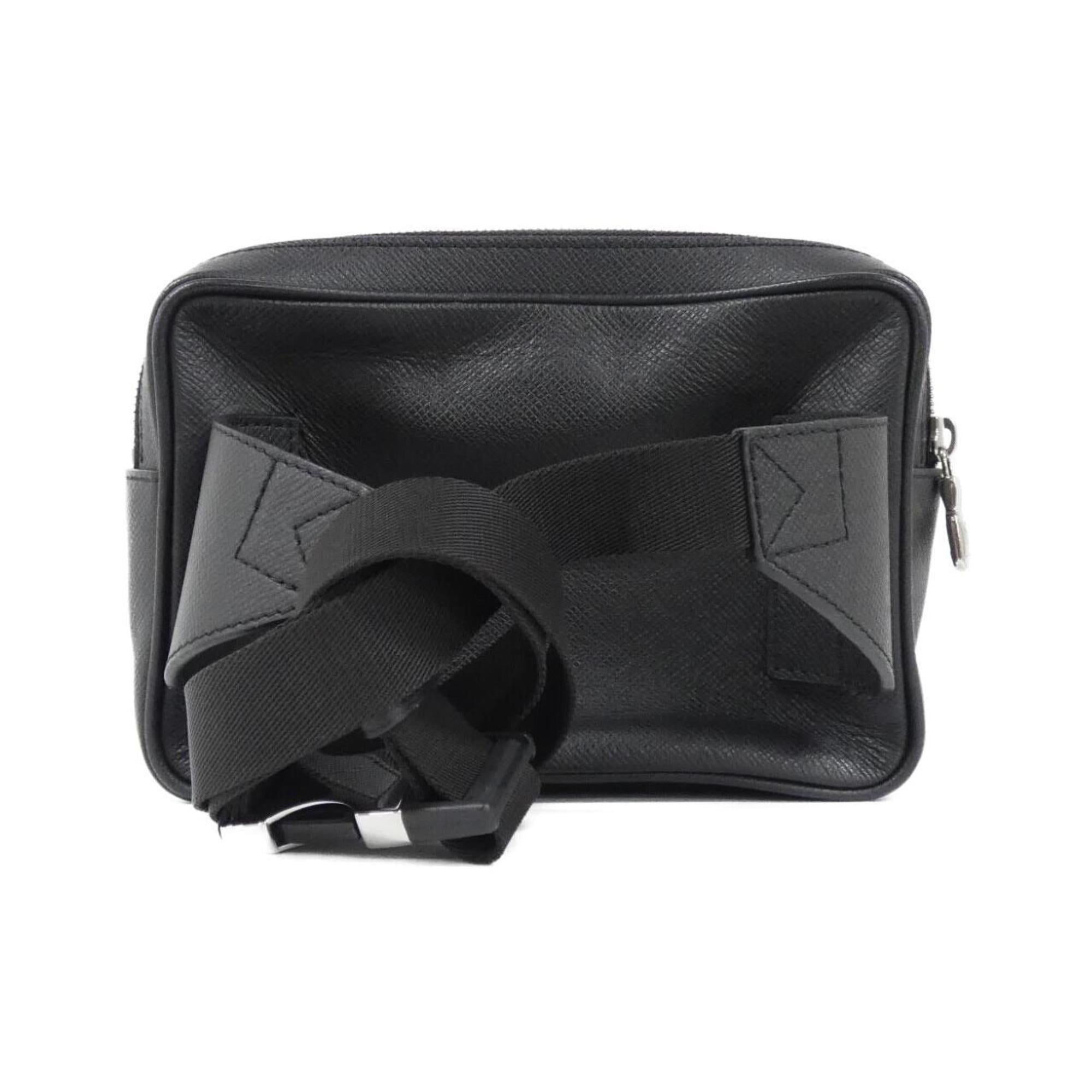 Louis Vuitton Black Leather Shoulder Bag (Pre-Owned)