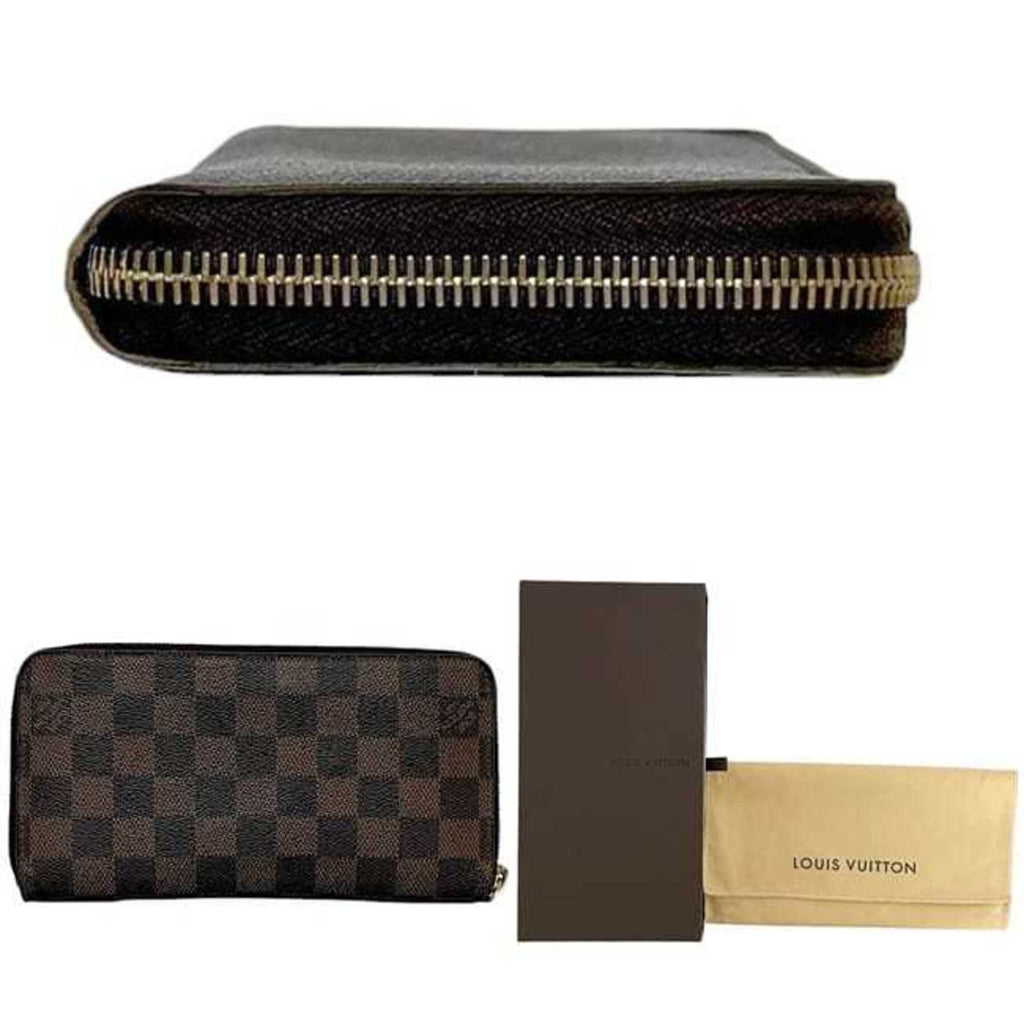 Louis Vuitton Brown Damier Canvas Ebene Damier Canvas Long Wallet (Bi-Fold) (Pre-Owned)