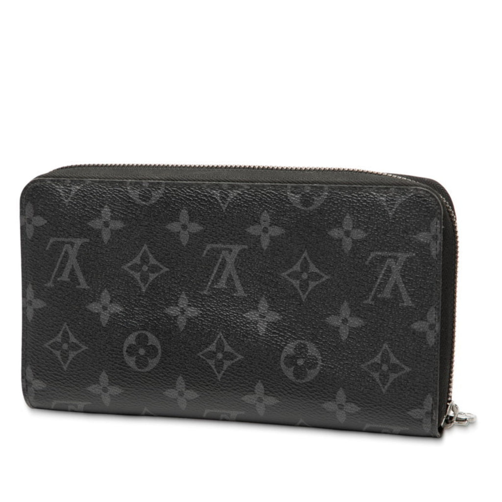 Louis Vuitton Black Pvc Leather Long Wallet (Bi-Fold) (Pre-Owned)