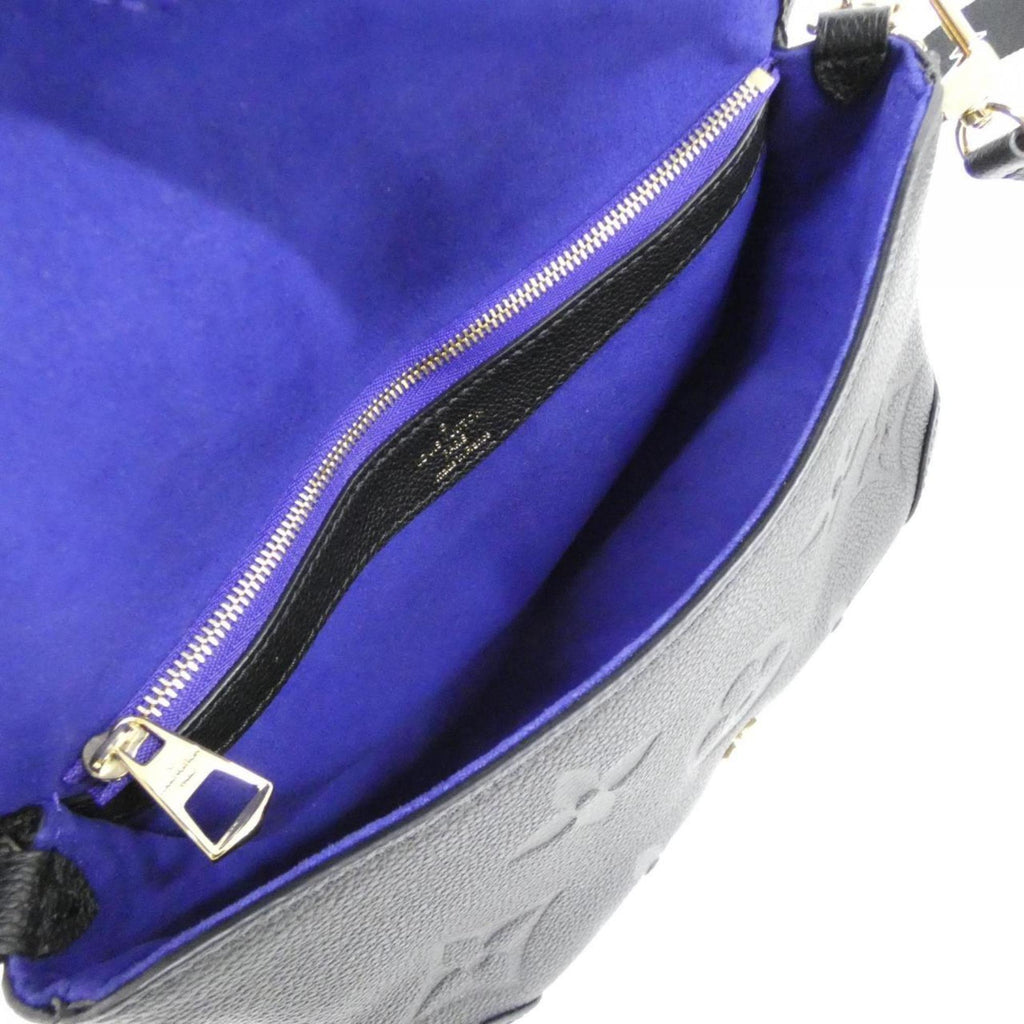 Louis Vuitton Bicolor Black Leather Shoulder Bag (Pre-Owned)