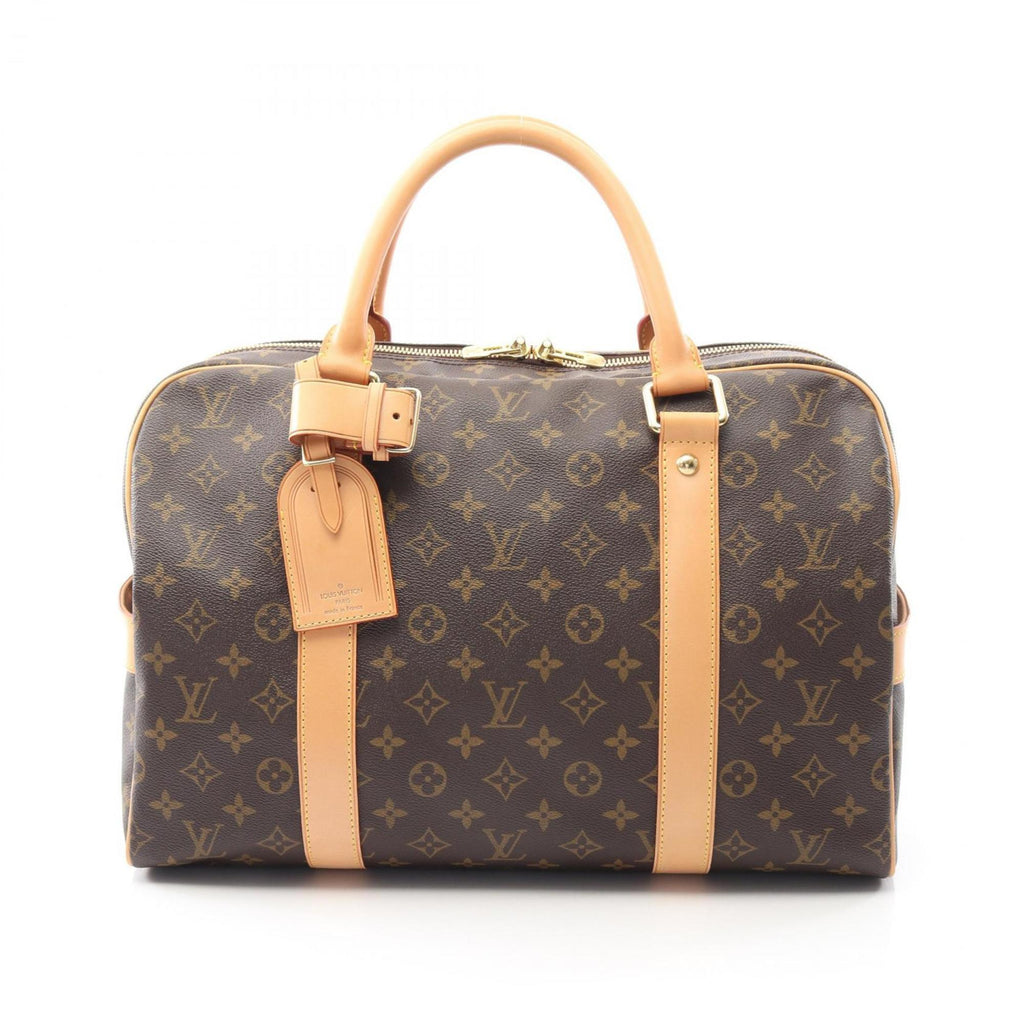 Louis Vuitton Brown Coated Canvas Leather Boston Bag (Pre-Owned)