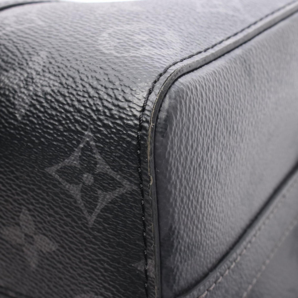 Louis Vuitton Black Gray Pvc Coated Canvas Monogram Eclipse Leather Shoulder Bag (Pre-Owned)