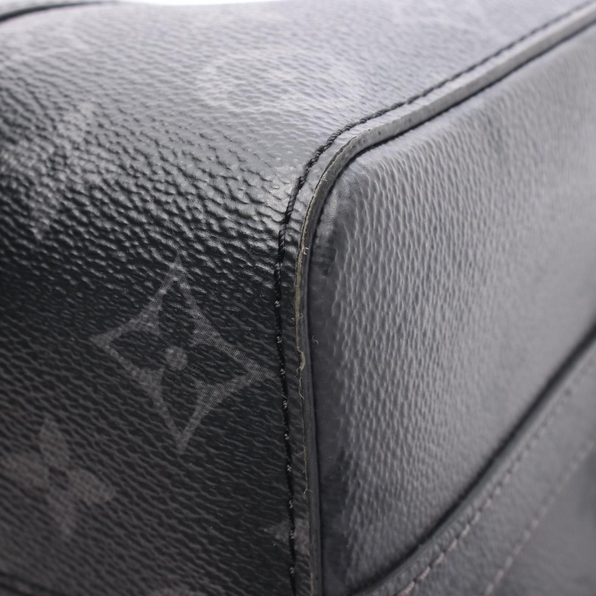 Louis Vuitton Black Gray Pvc Coated Canvas Monogram Eclipse Leather Shoulder Bag (Pre-Owned)