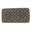 Louis Vuitton Brown Ebene Monogram Mini Lin Long Wallet (Bi-Fold) (Pre-Owned)
