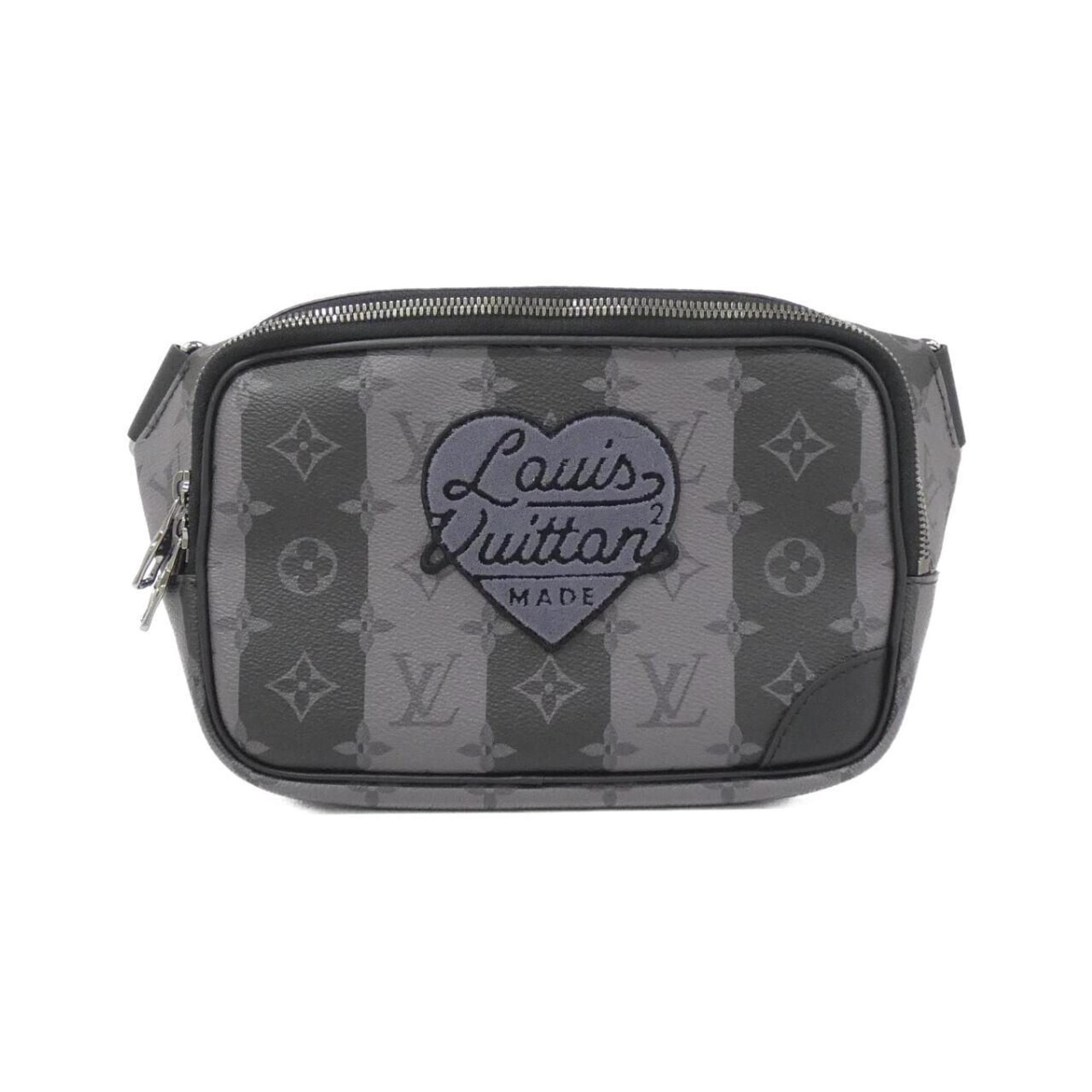 Louis Vuitton Black Coated Canvas Shoulder Bag (Pre-Owned)