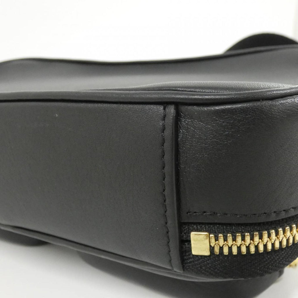 Louis Vuitton Black Leather Shoulder Bag (Pre-Owned)