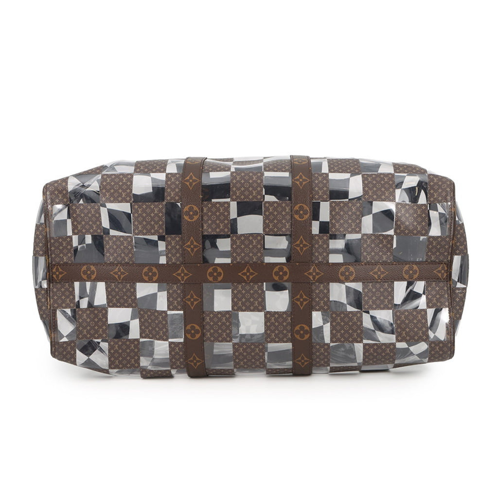 Louis Vuitton Brown Clear Pvc Boston Bag (Pre-Owned)