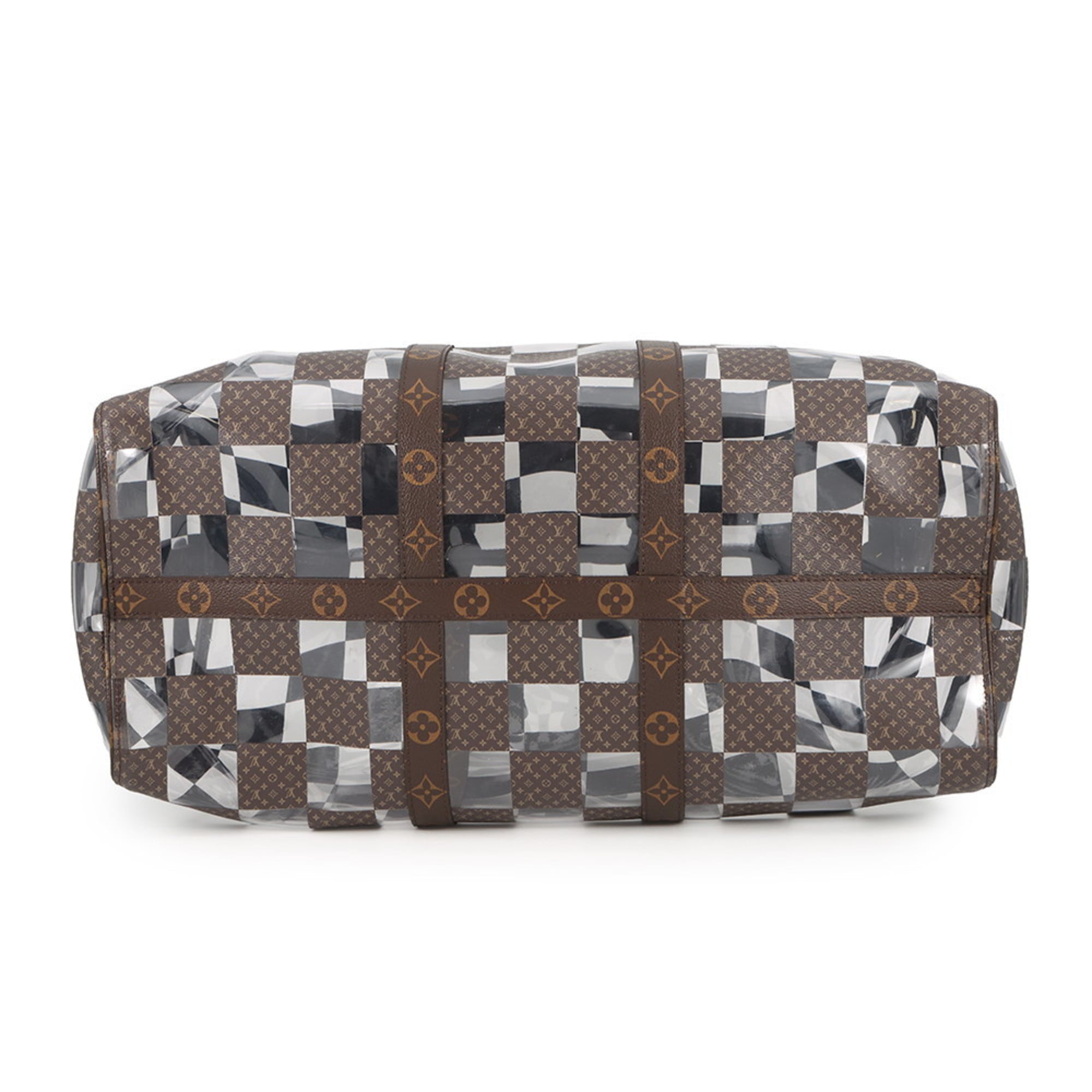 Louis Vuitton Brown Clear Pvc Boston Bag (Pre-Owned)