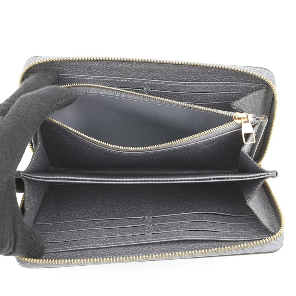 Louis Vuitton Gray Monogram Monogram Empreinte Long Wallet (Bi-Fold) (Pre-Owned)
