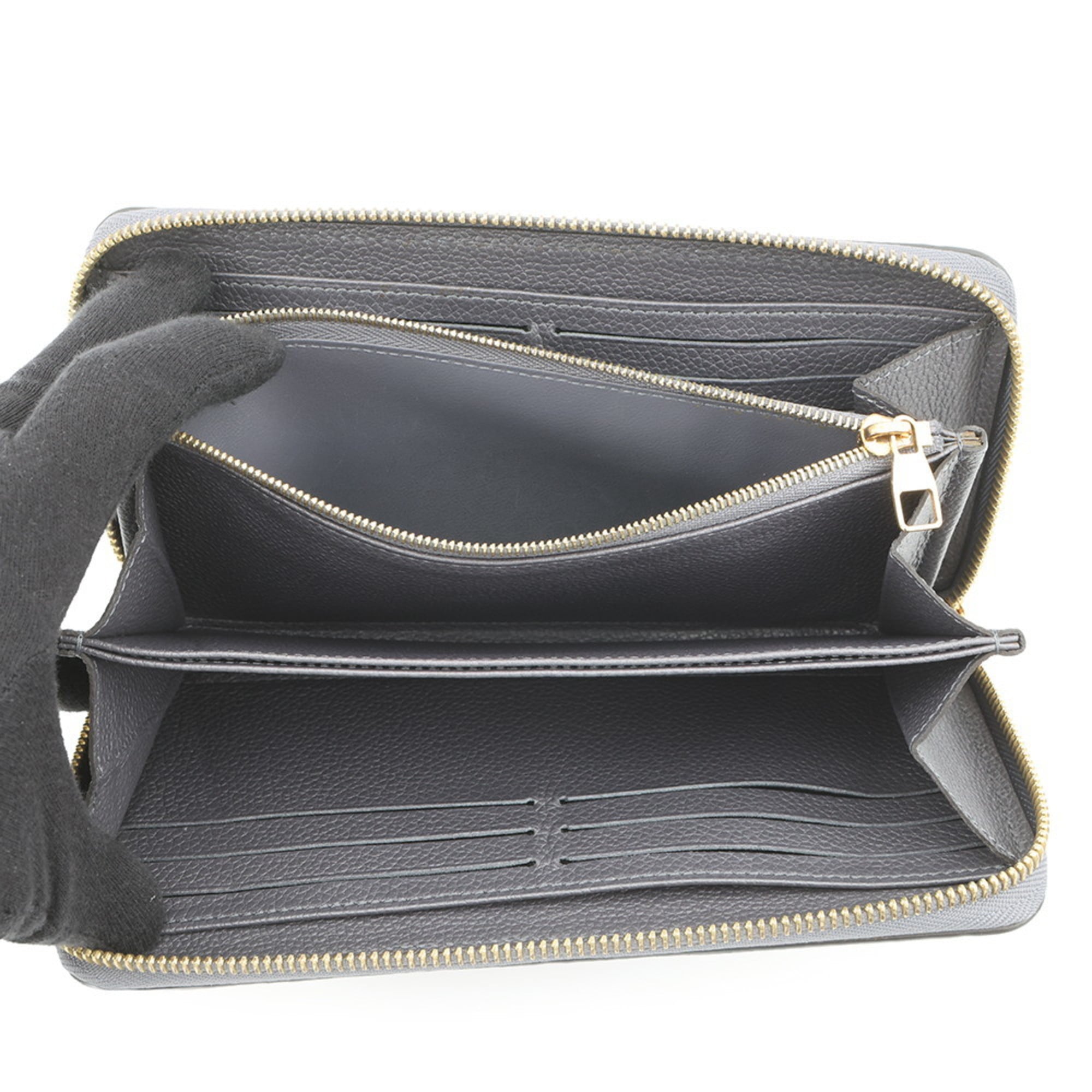 Louis Vuitton Gray Monogram Monogram Empreinte Long Wallet (Bi-Fold) (Pre-Owned)