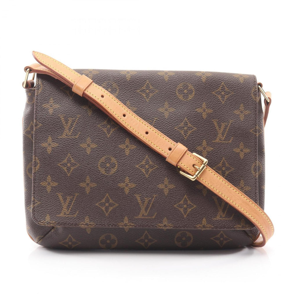 Louis Vuitton Brown Coated Canvas Leather Shoulder Bag (Pre-Owned)