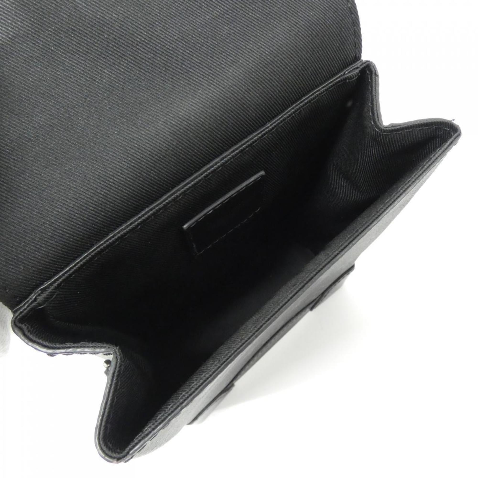 Louis Vuitton Black Coated Canvas Shoulder Bag (Pre-Owned)