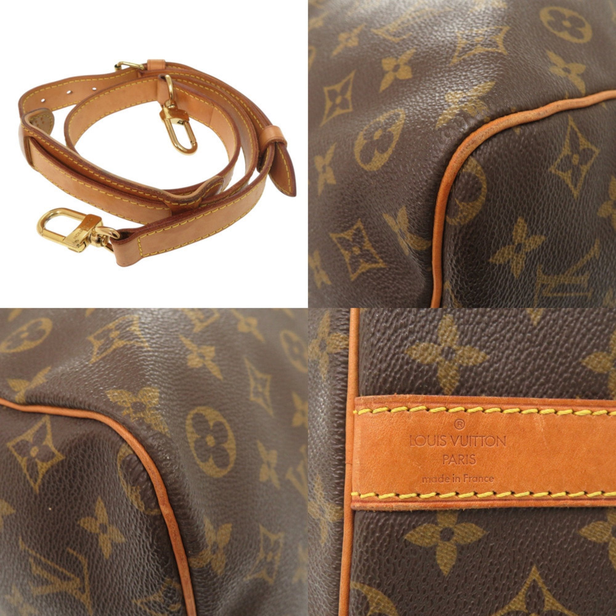 Louis Vuitton Brown Monogram Canvas Boston Bag (Pre-Owned)
