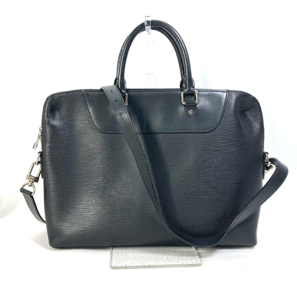 Louis Vuitton Epi Black Noir Epi Leather Briefcase Shoulder Bag (Pre-Owned)