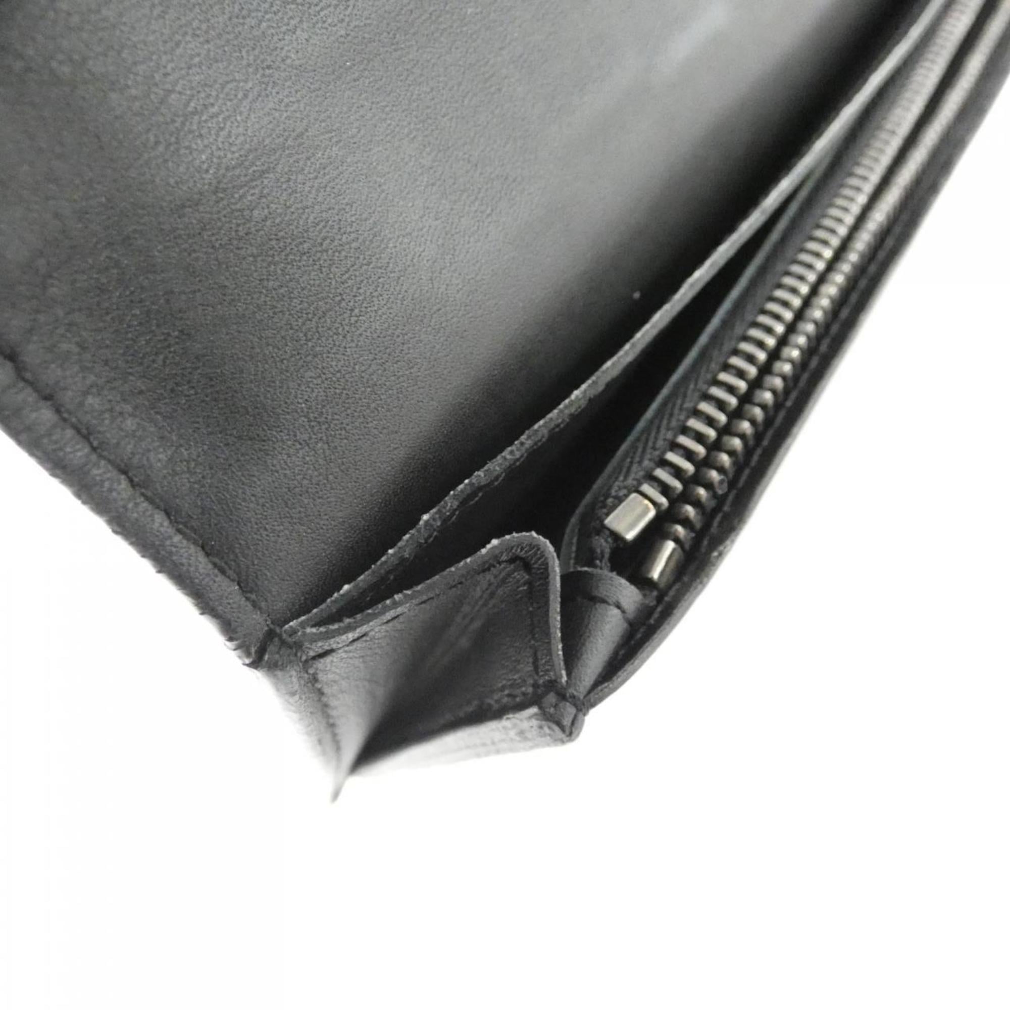 Louis Vuitton Damier Infini Onyx Leather Long Wallet (Bi-Fold) (Pre-Owned)