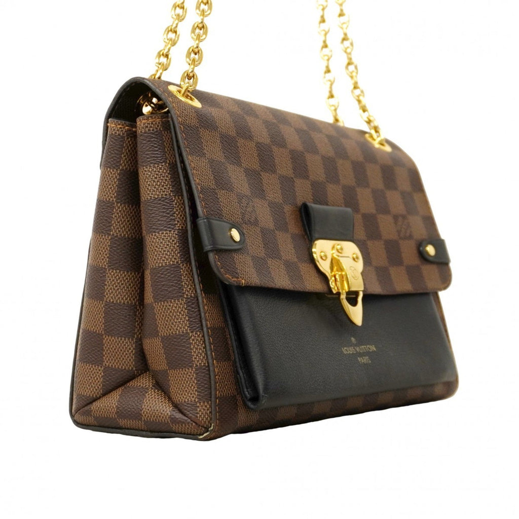 Vavin Handbag Damier with Leather PM