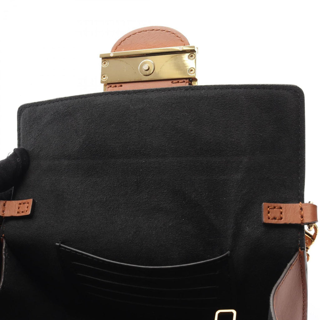 Louis Vuitton Beige Brown Coated Canvas Leather Shoulder Bag (Pre-Owned)