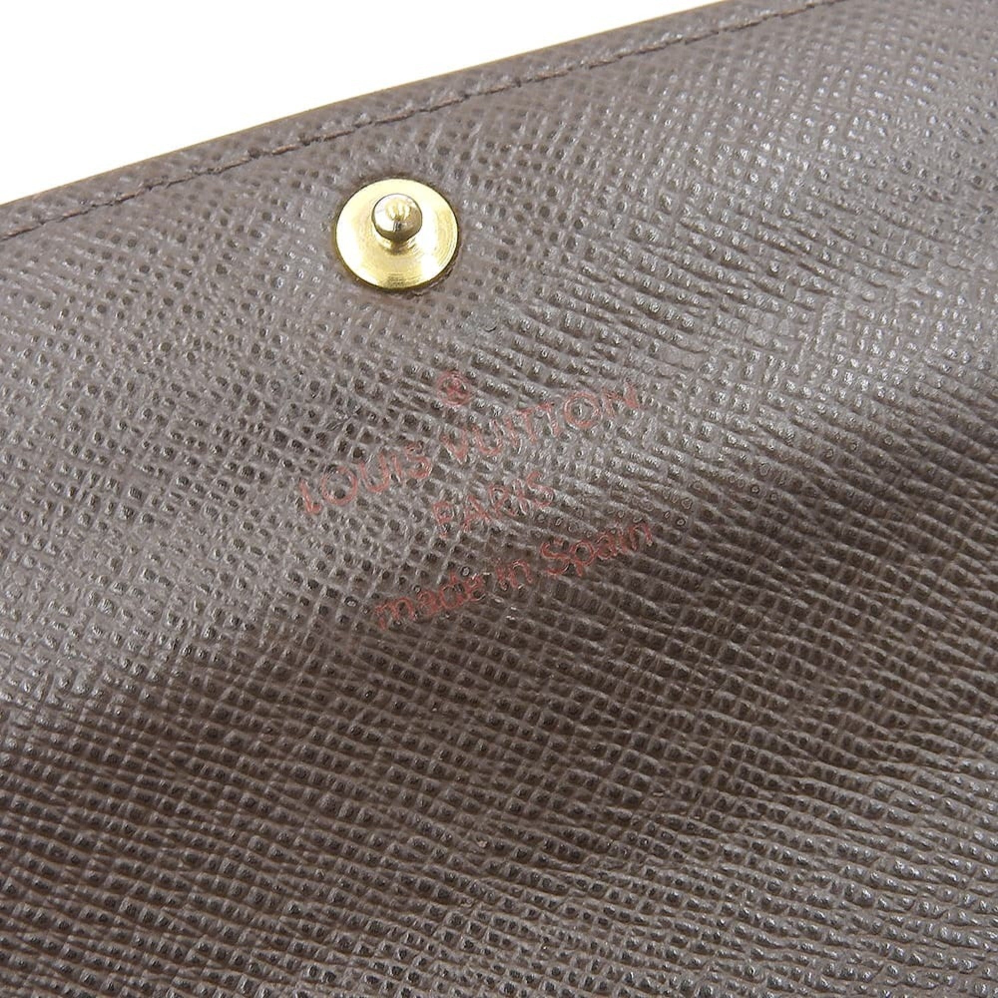 Louis Vuitton Ebene Pvc Long Wallet (Bi-Fold) (Pre-Owned)