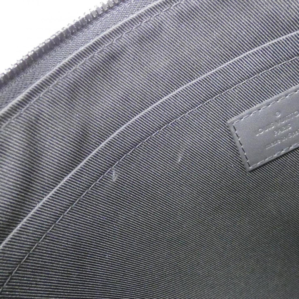 Louis Vuitton Monogram Shadow Black Leather Handbag Pochette (Pre-Owned)