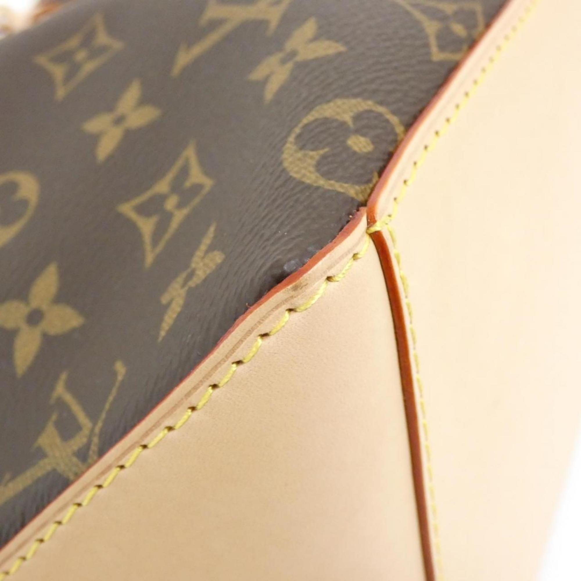 Louis Vuitton Marron Coated Canvas Shoulder Bag (Pre-Owned)