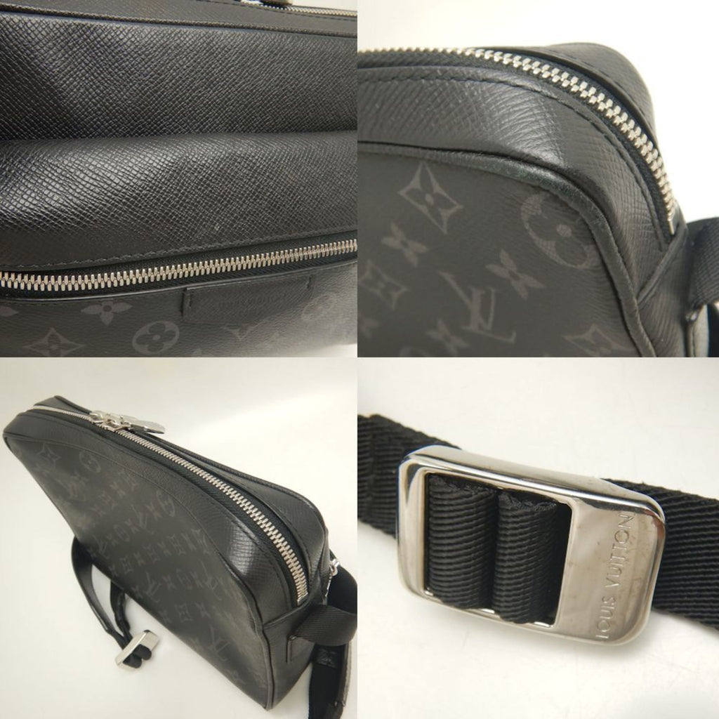 Louis Vuitton Taigarama Noir Pvc Leather Shoulder Bag (Pre-Owned)