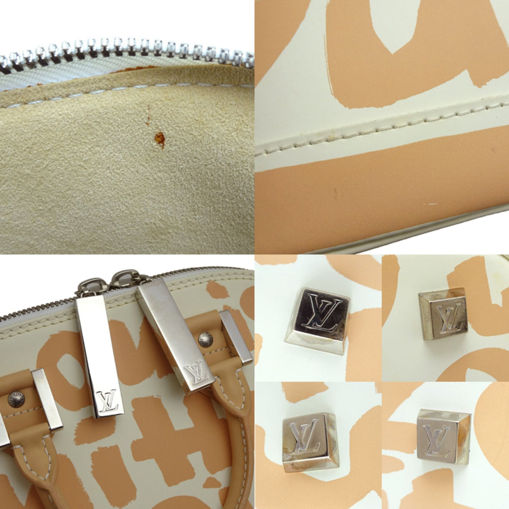 Louis Vuitton Beige White Handbag (Pre-Owned)