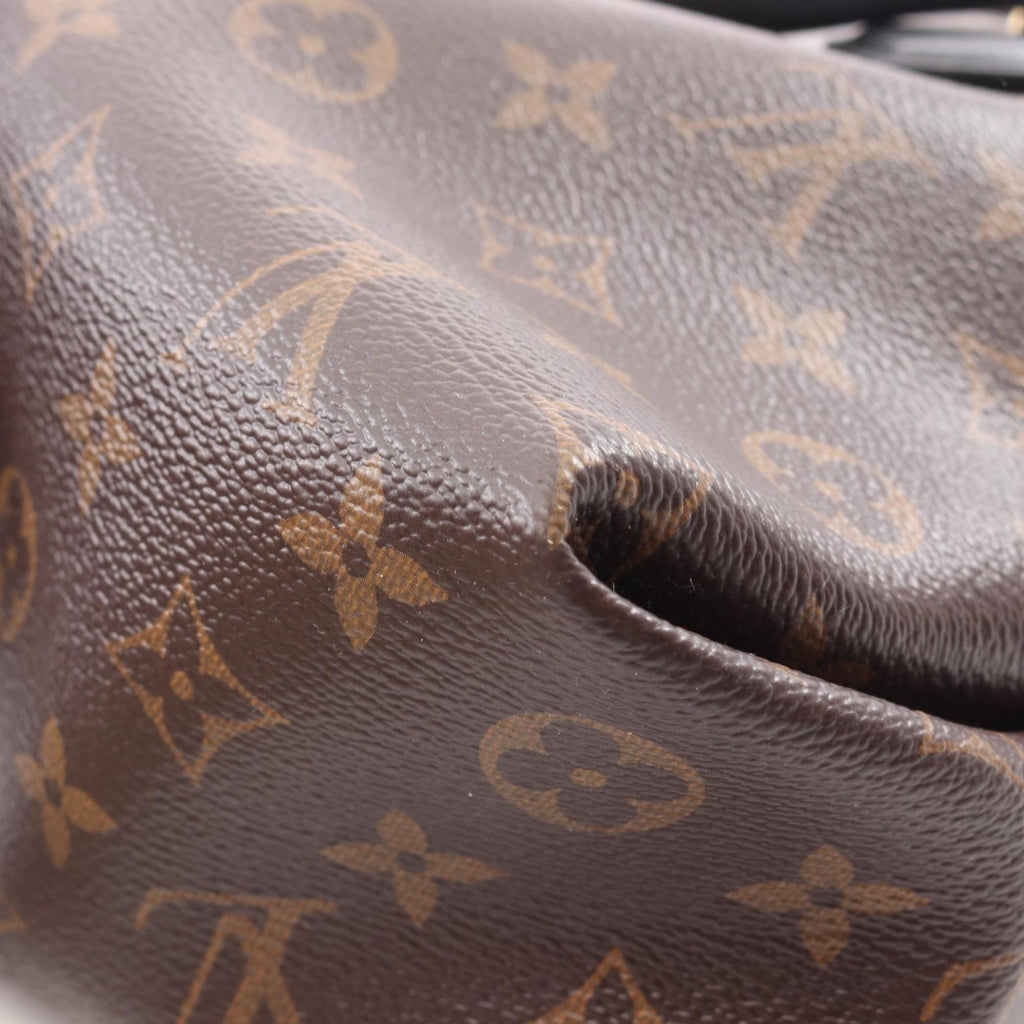 Louis Vuitton Black Brown Noir Pvc Coated Canvas Leather Tote Bag (Pre-Owned)