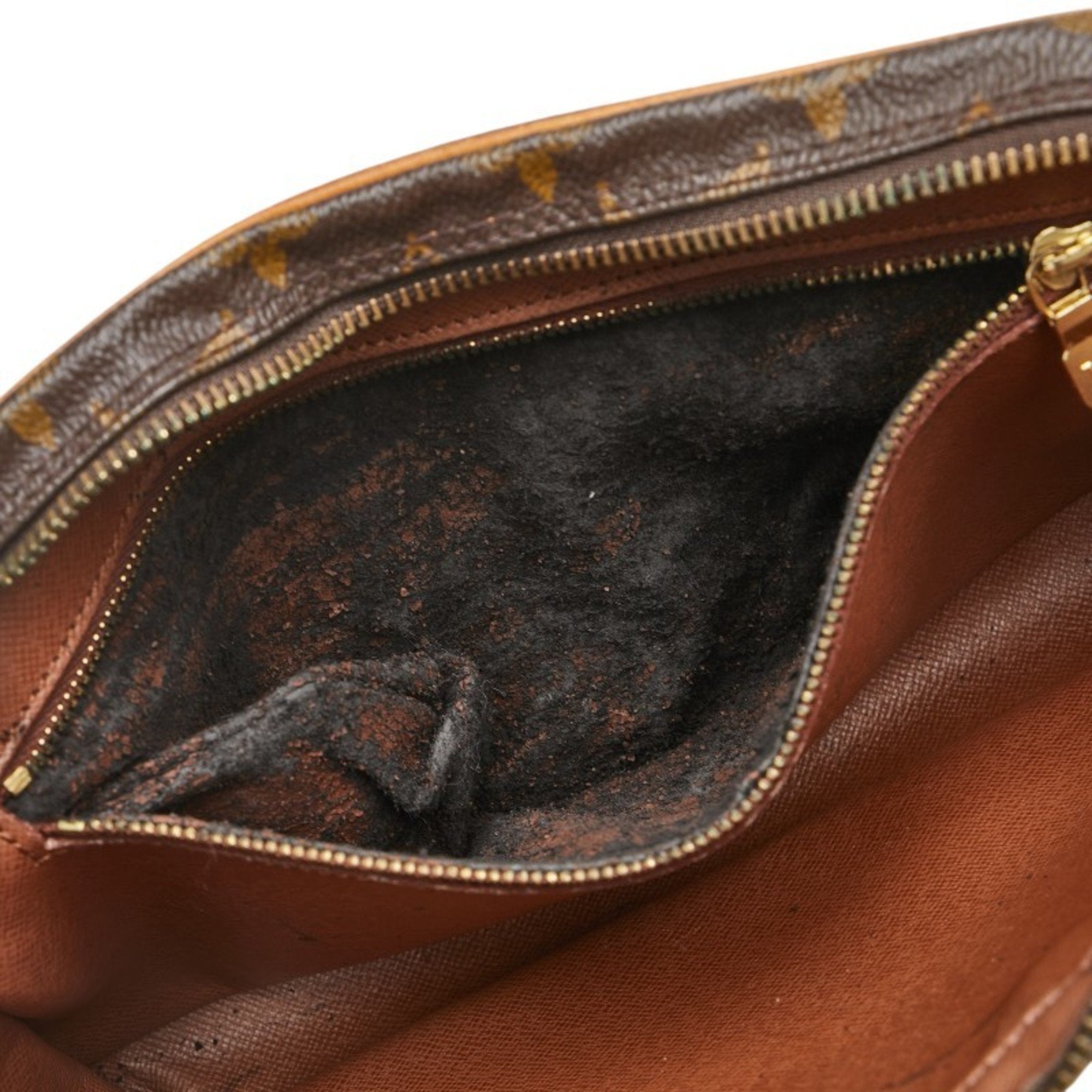 Louis Vuitton Brown Pvc Leather Clutch Bag Handbag (Pre-Owned)