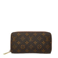 Louis Vuitton Monogram Brown Pvc Long Wallet (Bi-Fold) (Pre-Owned)