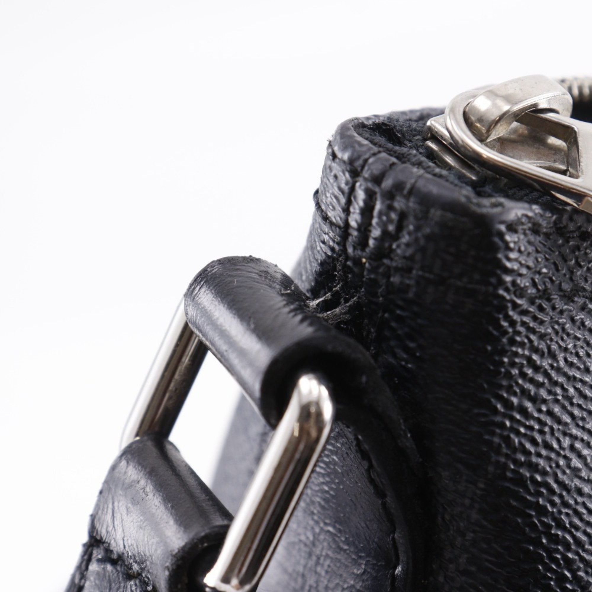 Louis Vuitton Black Damier Graphite Canvas Shoulder Bag (Pre-Owned)