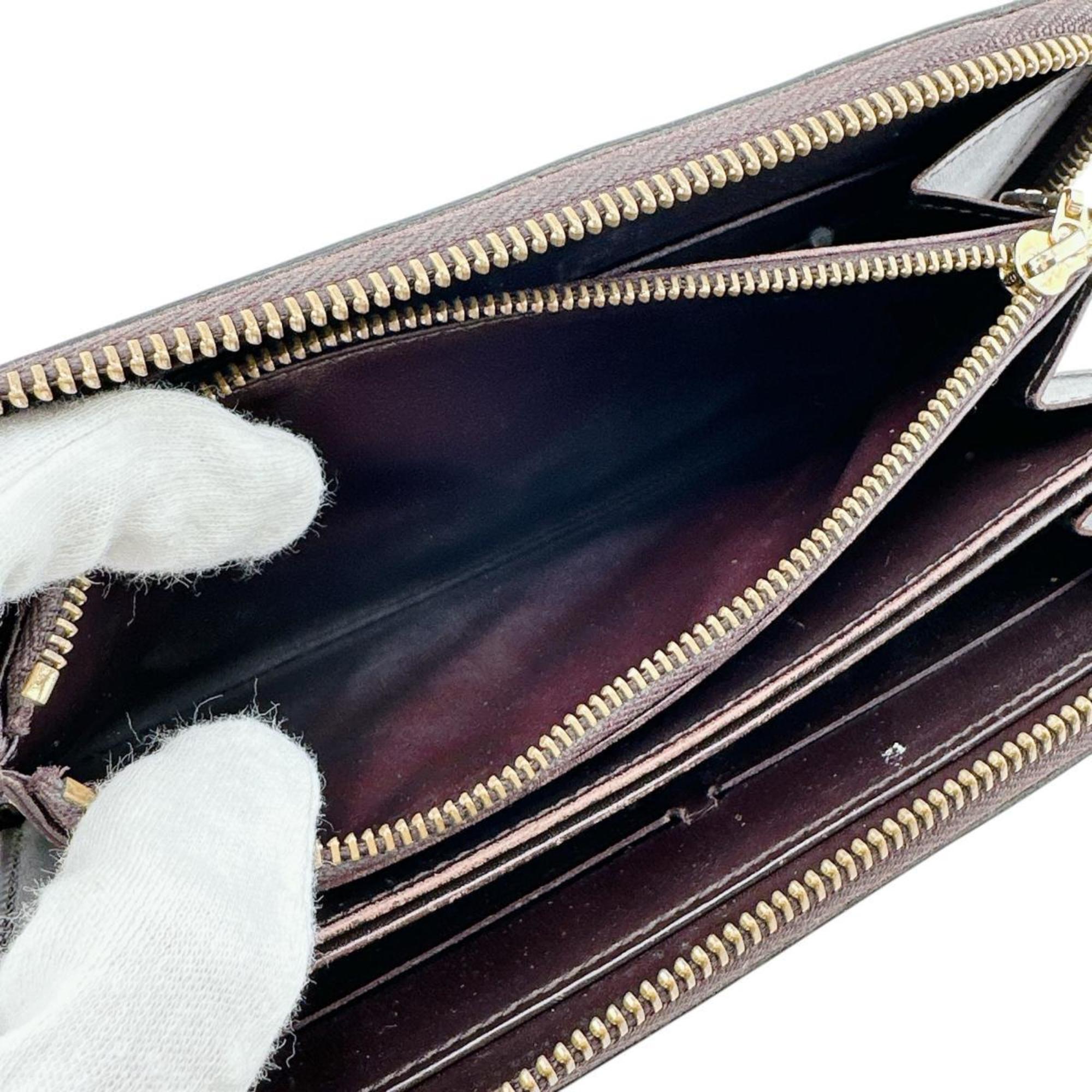 Louis Vuitton Magenta Monogram Vernis Long Wallet (Bi-Fold) (Pre-Owned)